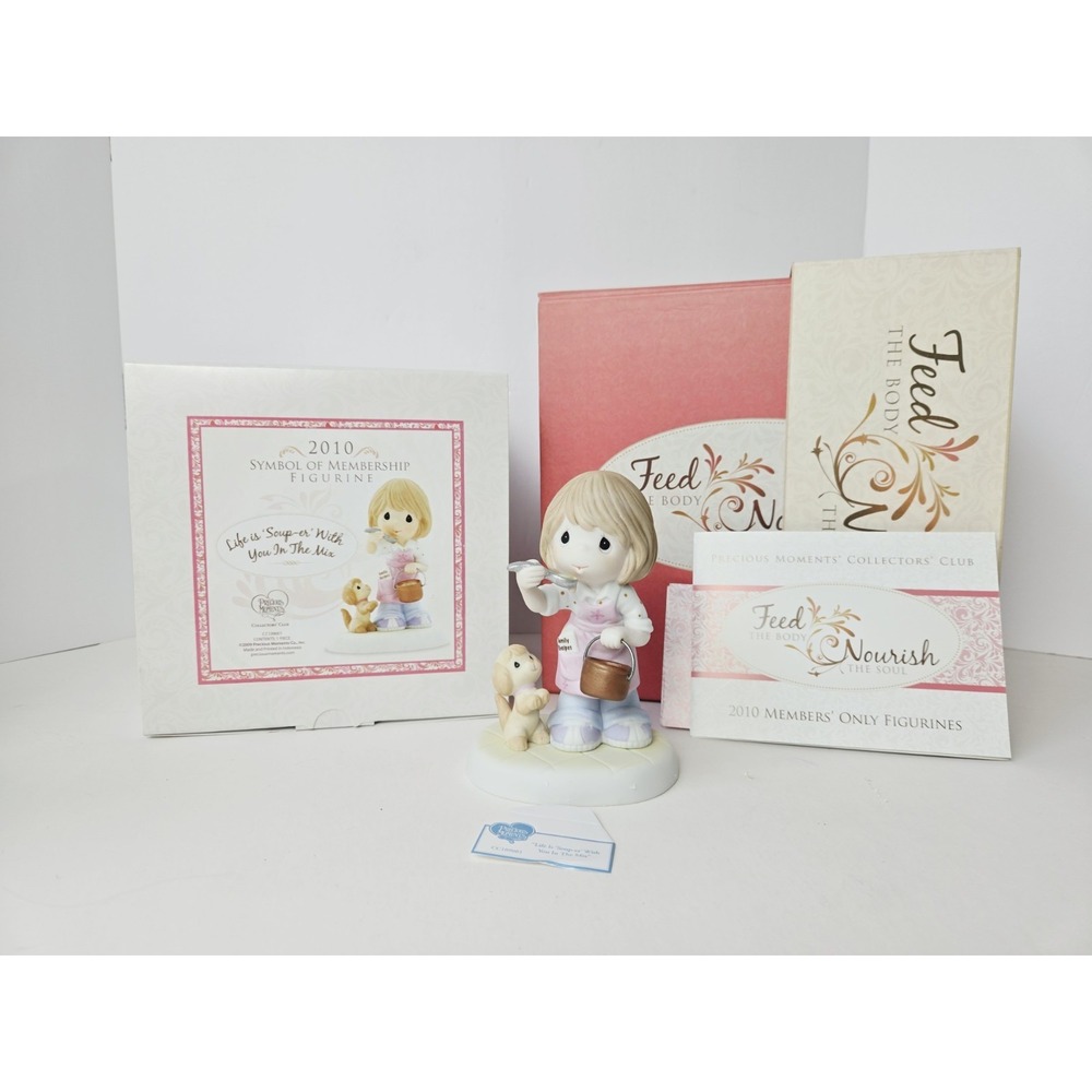 Enesco Precious Moments figurine wbox Life is Soup-er With You in Mind 2010 Kit